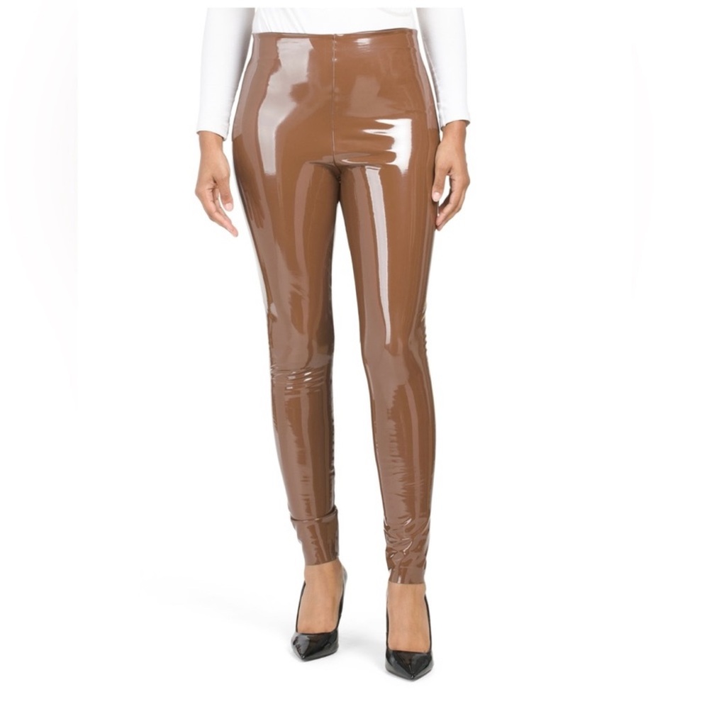 Commando Patent Leather Legging in Cinnamon Brown size S